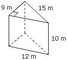 Calculate the surface area of this triangular prism.