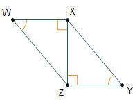 Which congruence theorem can be used to prove △wxz ≅ △yzx?  aas asa