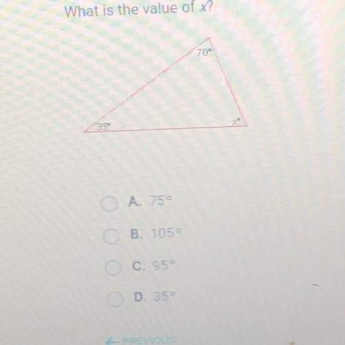 What is the value of x?  answer choice in picture.