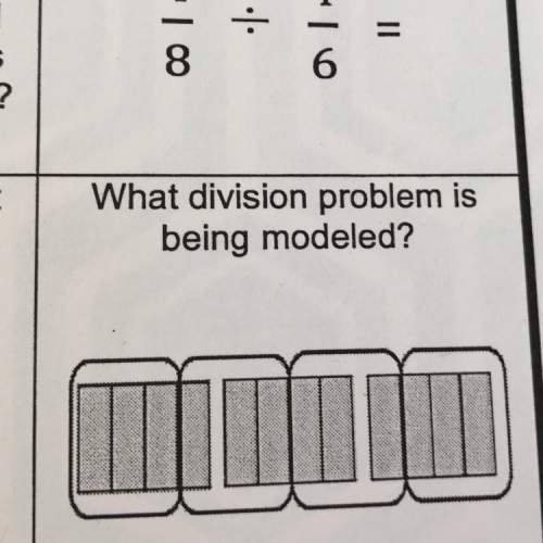 What fraction division problem is being modeled? is it 3/4 divided by 4? !