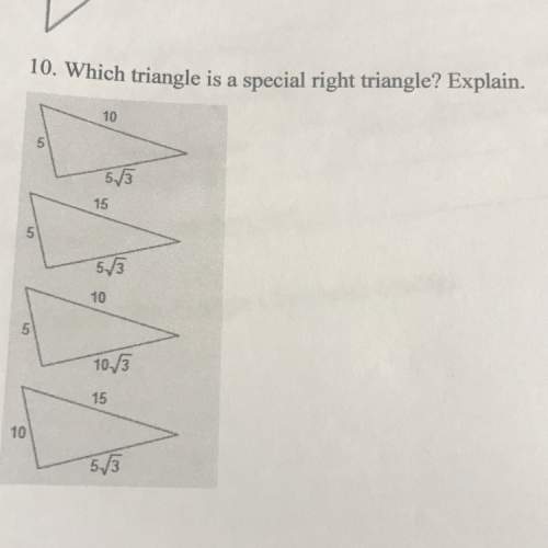 Which triangle is a special right triangle?