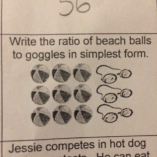 Write the ratio of beach balls to goggles in simplest form