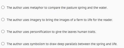 Read the passage from robert frost's poem "the pasture." i'm going to clean out the pasture spring;