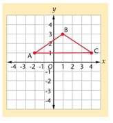 Translate triangle abc 2 units left and 3 units up what are the coordinates for point a?