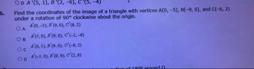 Find the coordinates of the image of a triangle with vertices. need .