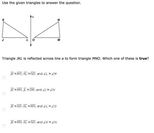 Use the given triangles to answer the question. easy