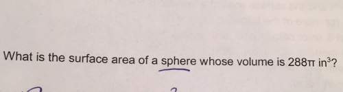 What is the surface area of a sphere whose volume is 28811 ins , n