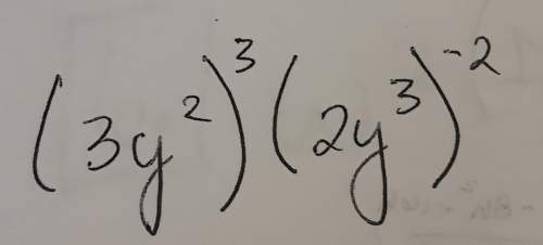 (3y^2)^3×(2y^3)^-2need to simplify into an answer.