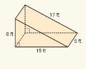 Find the surface area of the prism. ft^2