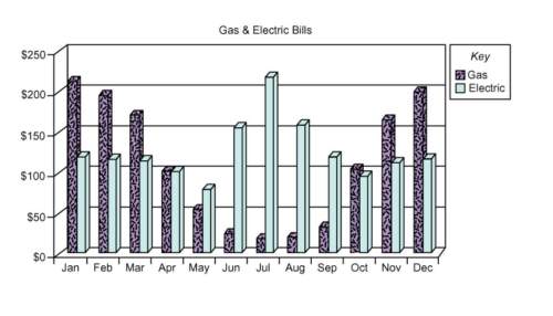 An accountant reviews a business’s utility bills over the past year.a clustered ba