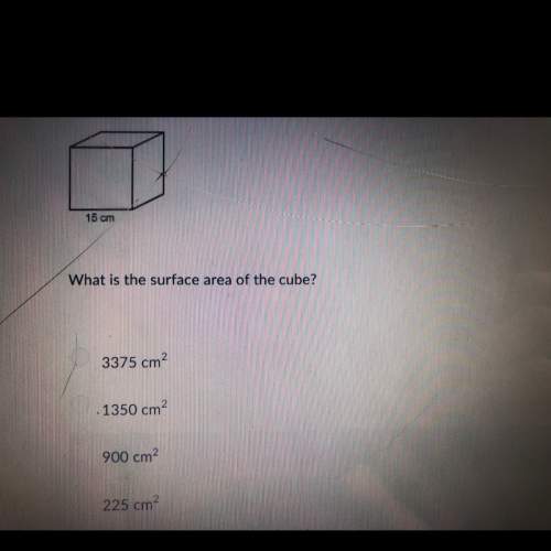 Acube is shown. what is the surface area of the cube?