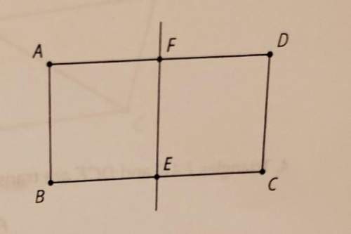 1. when rectangle abcd is reflected across mine ef, the image is dcba. how do you know the segment a