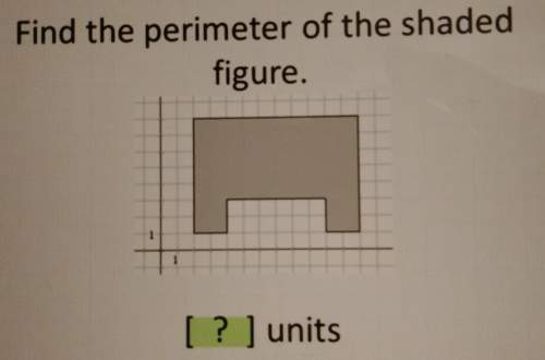Find the perimeter of the shaded figure