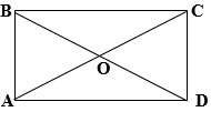 In the figure to the right, abcd is a rectangle. find the area of △abc, if the area of △aod is 10.