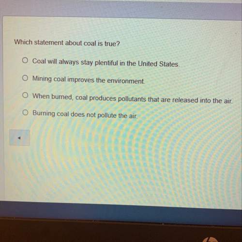Which statements about coal is true?