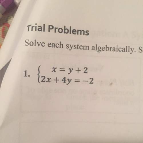 Salvage system algebraically. show all your work in circle your answers