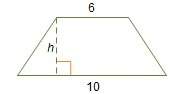 The area of the trapezoid is 40 square units. what is the height of the trapezoid? __ u