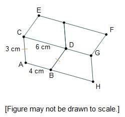 Each trapezoid in the figure below is congruent to trapezoid abdc. what is the perimeter of hexagon