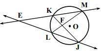 Given: m∠mej=16°, measurement of arc mj =5 * measurement of arc kl, find: measurement of arc kl