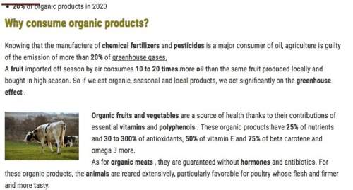 Do you eat natural products? in france, these products are more and more popular. go to the picture