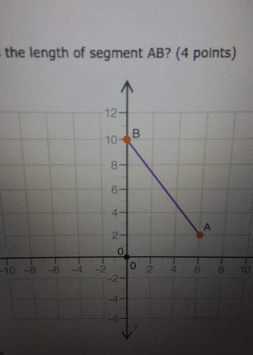 What is the length of segment aba. 5b. 6c. 8d. 10
