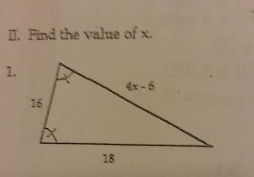 Ineed to know how the find the value of x