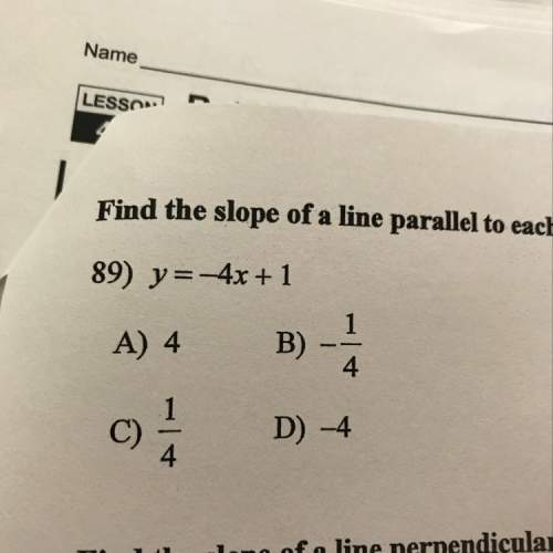 How do you find the slope of a line parallel to each given line?