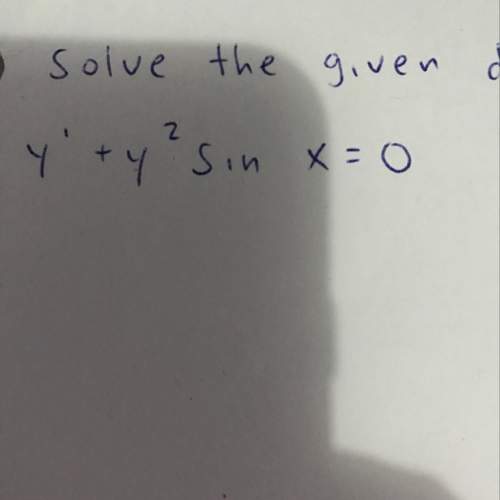 Solve differential equation. just explain the first 2 steps