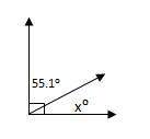 Find the value of x in the figure. explaina)34.9b)55.1c)9
