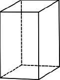 50 ! m an image of a prism is shown below:  a square prism is