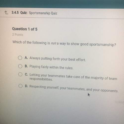 Which of the following is not a way to show good sportsmanship