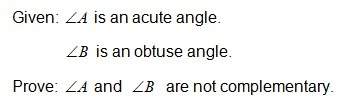 What assumption should be made to prove this conjecture by contradiction?  a. angle a i