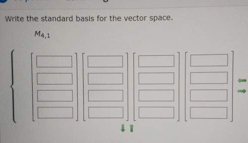 Write the standard basis for the vector space.