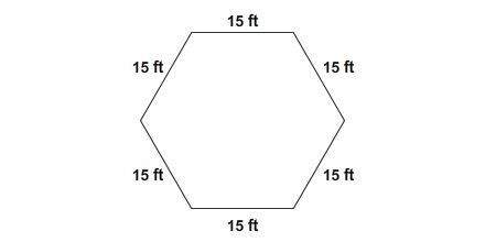 What is the perimeter of the hexagon?  regular hexagon with each side labele