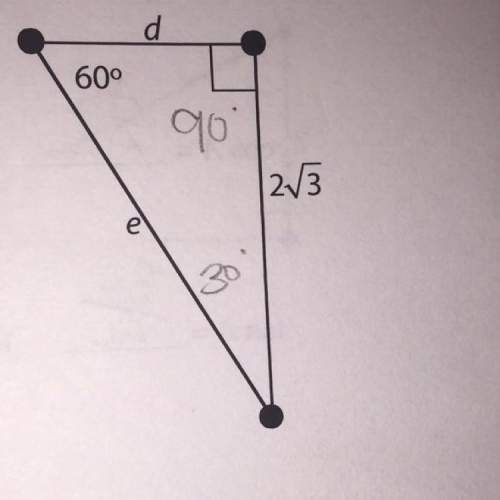 How do i find d and e? explain in great detail