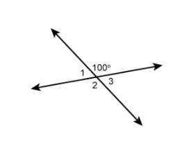 Two lines intersect to form the angles shown. which statements are true? se