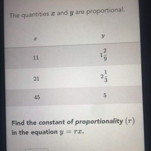 The qualities x and y are proportional