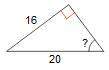 Bob tried to answer the following question by finding the missing angle and rounding the answer to t