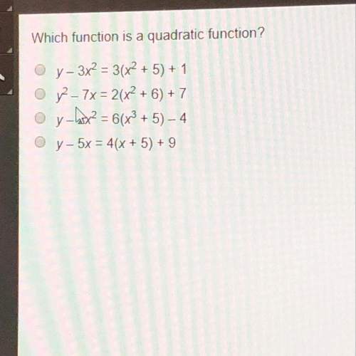 Which function is a quadratic function?