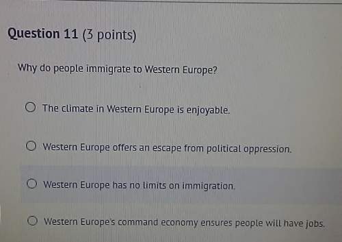 Why do people immigrate to western europe