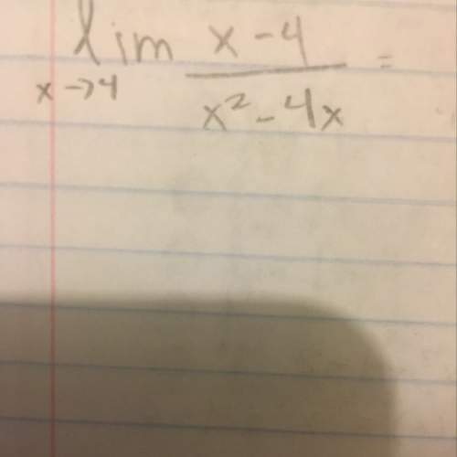 What's the limit of x-4/x^2-4x as x approaches 4