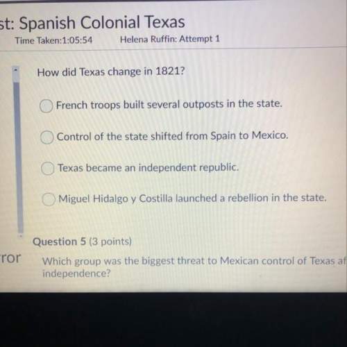 How did texas change in 1821?