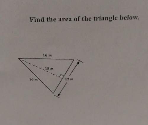 Find the area of the triangle below