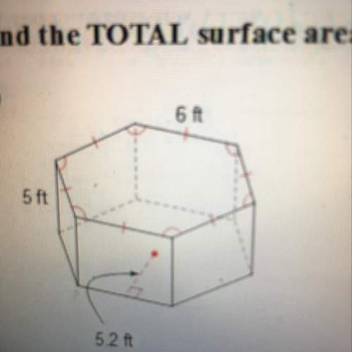 Ineed to find the total surface area of the figure