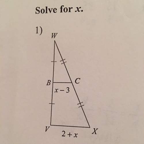 Solve for x in triangle similarity