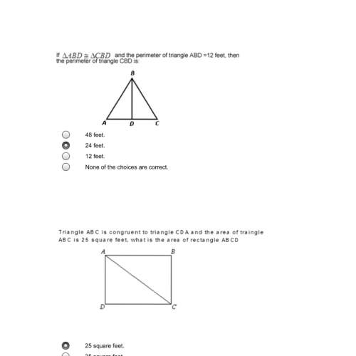 If abd = cbd and the perimeter of triangle abd = 12 feet then the perimeter of triangle cbd is