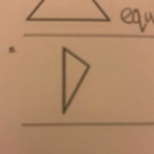 Classify the triangles the choices are equilateral,isosceles, scalene and right and be quick