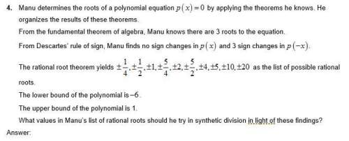Can someone explain this?  manu determines the roots of a polynomial equation p(x)=0 by applyi