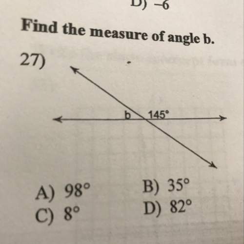 How do you find the measure of angle b?