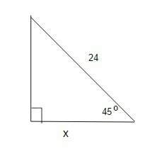 1. find the length of the leg, x. if your answer is not an integer, leave it in simplest radical for